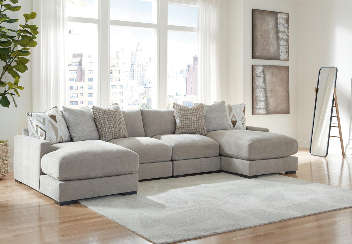 Aslan Court sectional, 4-Piece Sofa Pit Sectional · Left-Facing Chaise · 142 × 65 × 36 in, view 2