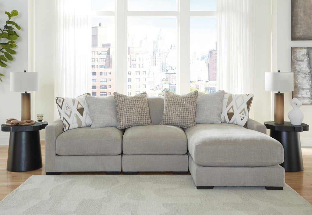 Aslan Court sectional, 3-Piece Sofa Sectional with Chaise · Right-Facing Chaise · 109 × 65 × 36 in, view 2