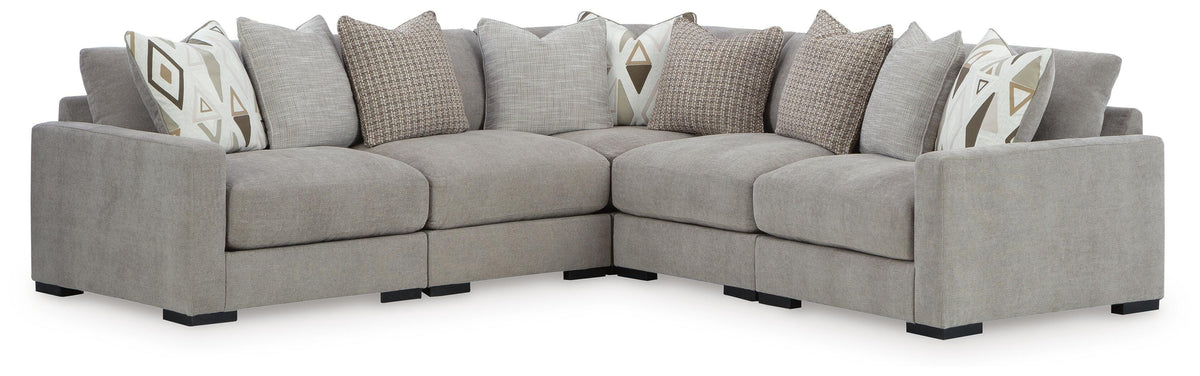 Aslan Court sectional, 5-Piece Sectional · 113 × 113 × 36 in, view 1