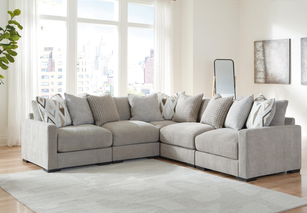 Aslan Court sectional, 5-Piece Sectional · 113 × 113 × 36 in, view 2