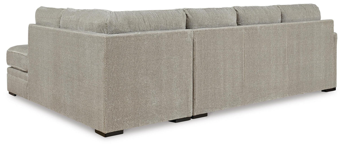 Calnita sectional, 2-Piece Sectional with Chaise · Right-Facing Chaise · 125 × 88 × 41 in, view 3