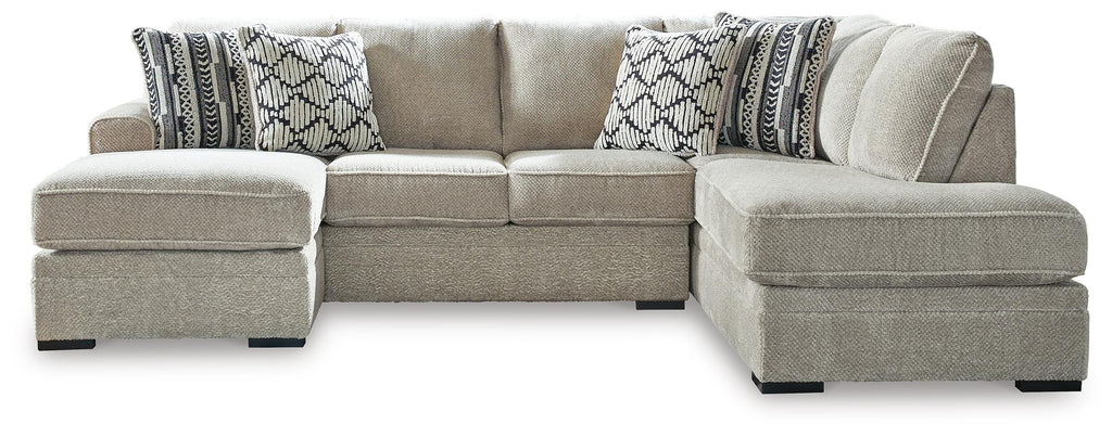 Calnita sectional, 2-Piece Sectional with Chaise · Right-Facing Chaise · 125 × 88 × 41 in, view 1