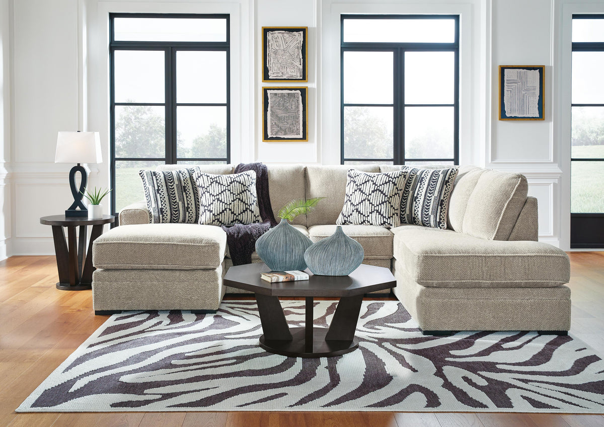 Calnita sectional, 2-Piece Sectional with Chaise · Right-Facing Chaise · 125 × 88 × 41 in, view 4