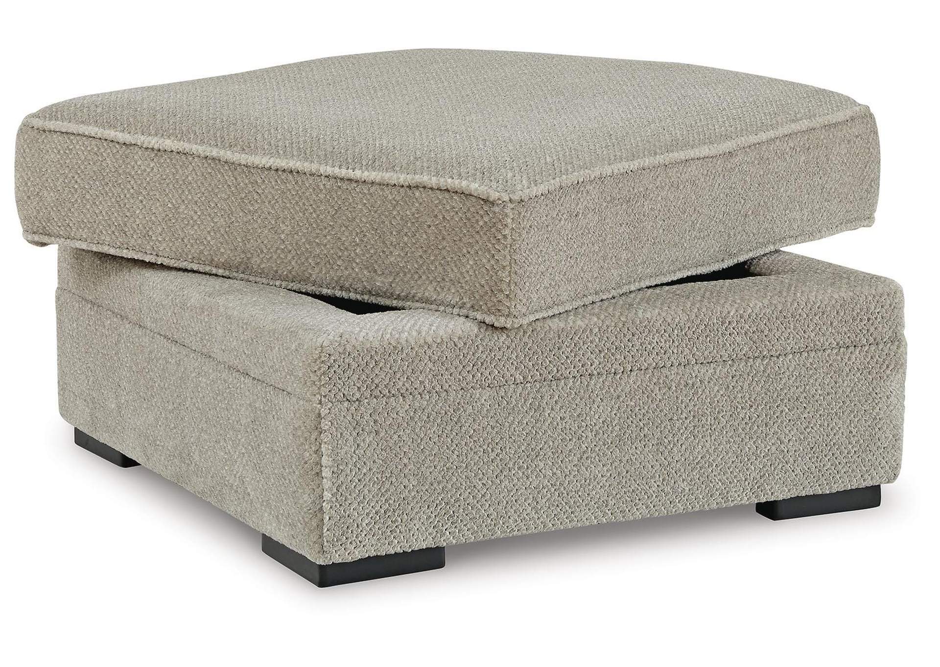 Calnita Chair and Ottoman angled view
