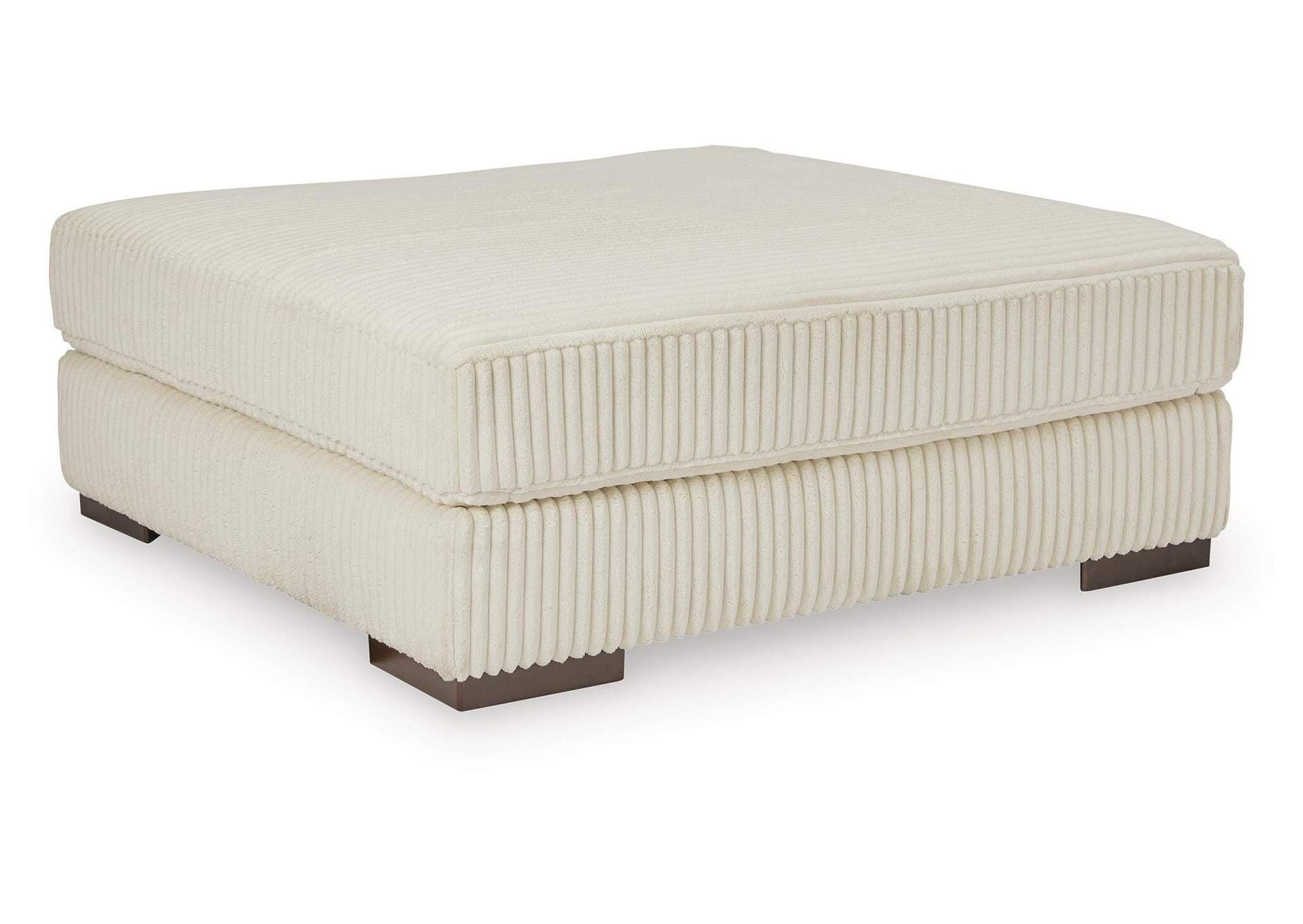 Lindyn Oversized Accent Ottoman angled view