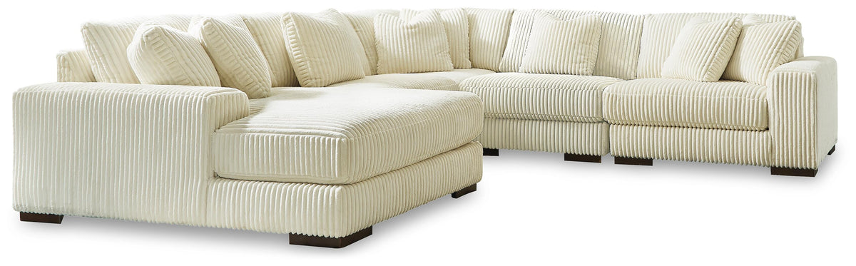 Lindyn sectional, 5-Piece Sectional with Chaise · Left-Facing Chaise · 132 × 131 × 38 in, view 1
