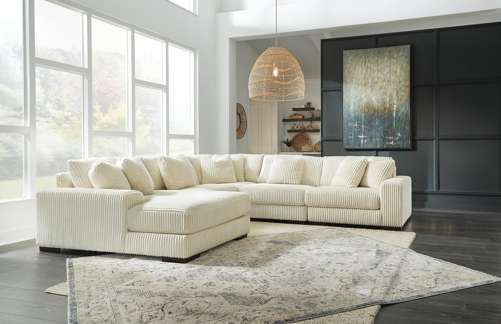 Lindyn sectional, 5-Piece Sectional with Chaise · Left-Facing Chaise · 132 × 131 × 38 in, view 2