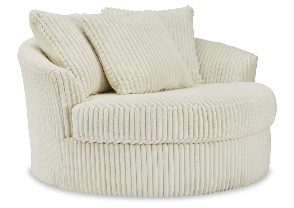 Lindyn Oversized Swivel Accent Chair angled view