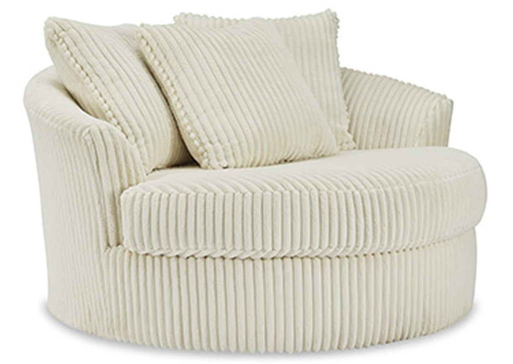 Lindyn Oversized Swivel Accent Chair angled view