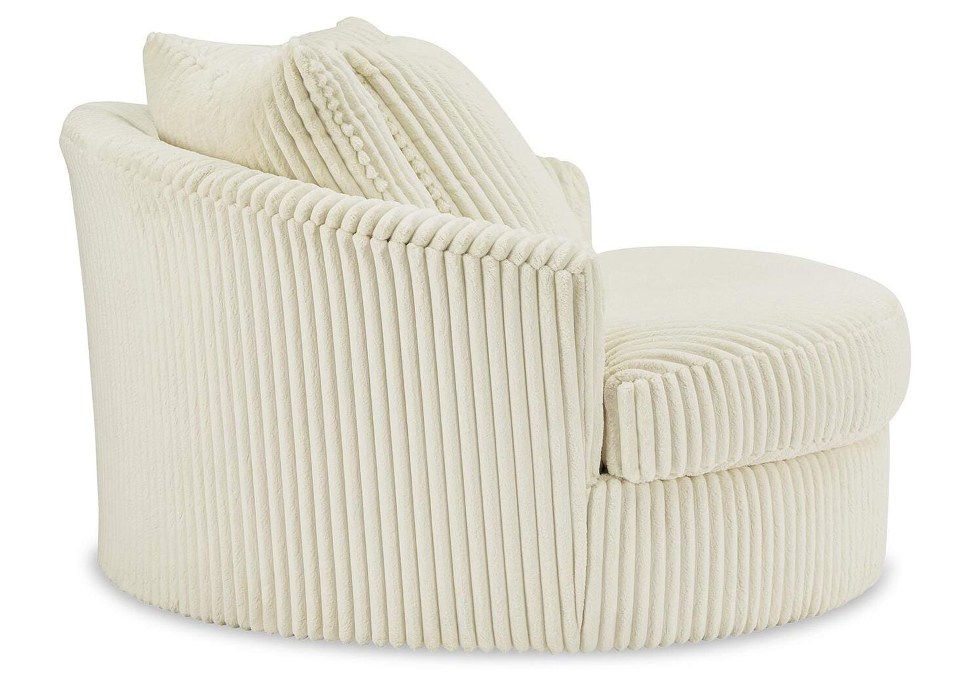Lindyn Oversized Swivel Accent Chair side view