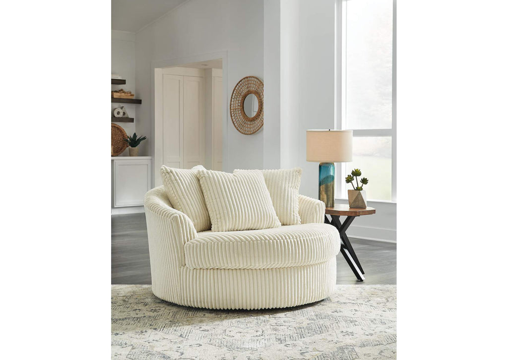 Lindyn Oversized Swivel Accent Chair