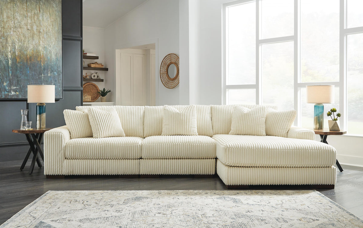 Lindyn sectional, 3-Piece Sectional with Chaise · Right-Facing Chaise · 138 × 70 × 38 in, view 2