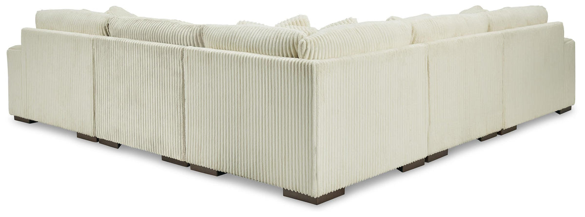 Lindyn sectional, 5-Piece Sectional with Chaise · Right-Facing Chaise · 131 × 132 × 38 in, view 3