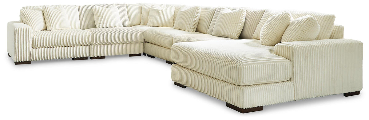 Lindyn sectional, 6-Piece Sectional with Chaise · Right-Facing Chaise · 131 × 171 × 38 in, view 1