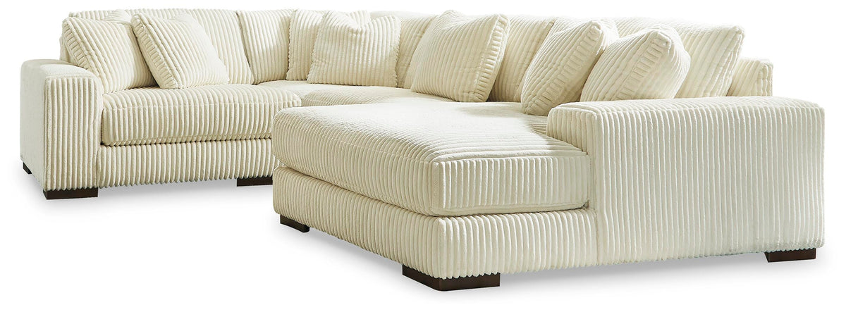 Lindyn sectional, 4-Piece Sectional with Chaise · Right-Facing Chaise · 92 × 132 × 38 in, view 1