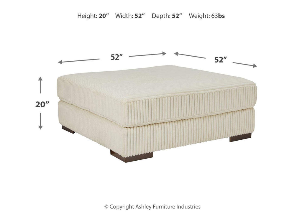 Lindyn Oversized Accent Ottoman dimensions