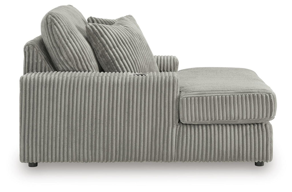 Lindyn Chaise in Fog, side view