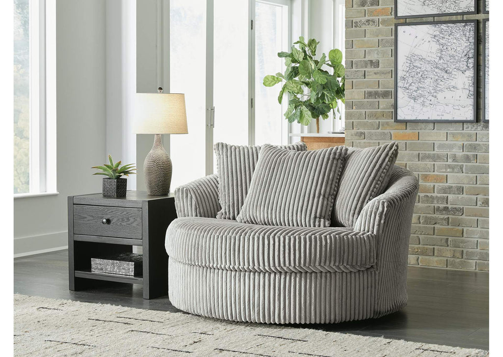 Lindyn Oversized Swivel Accent Chair