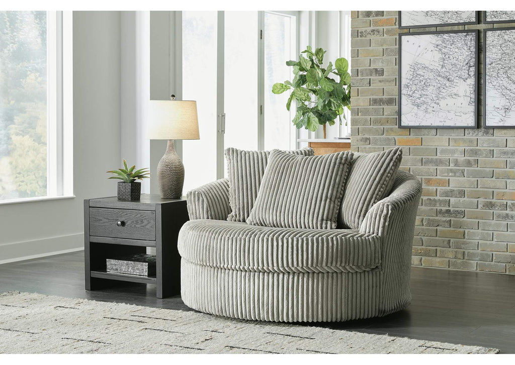 Lindyn Oversized Swivel Accent Chair