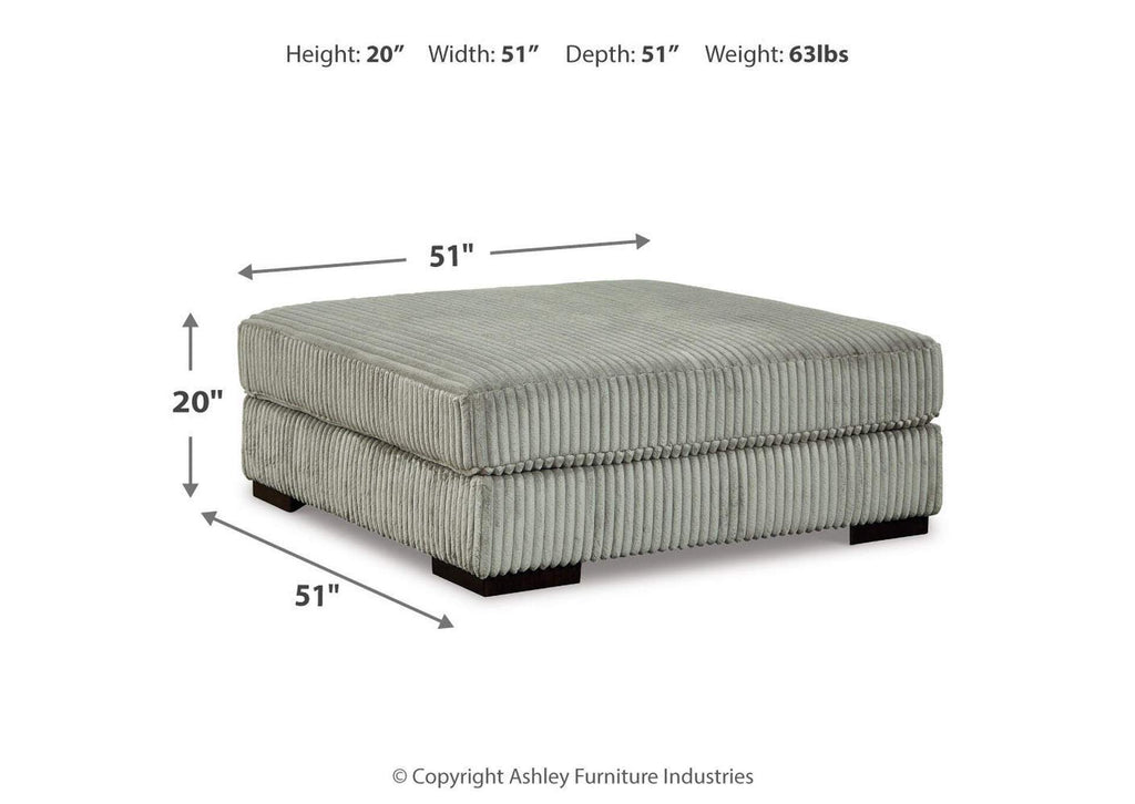 Lindyn Oversized Accent Ottoman dimensions