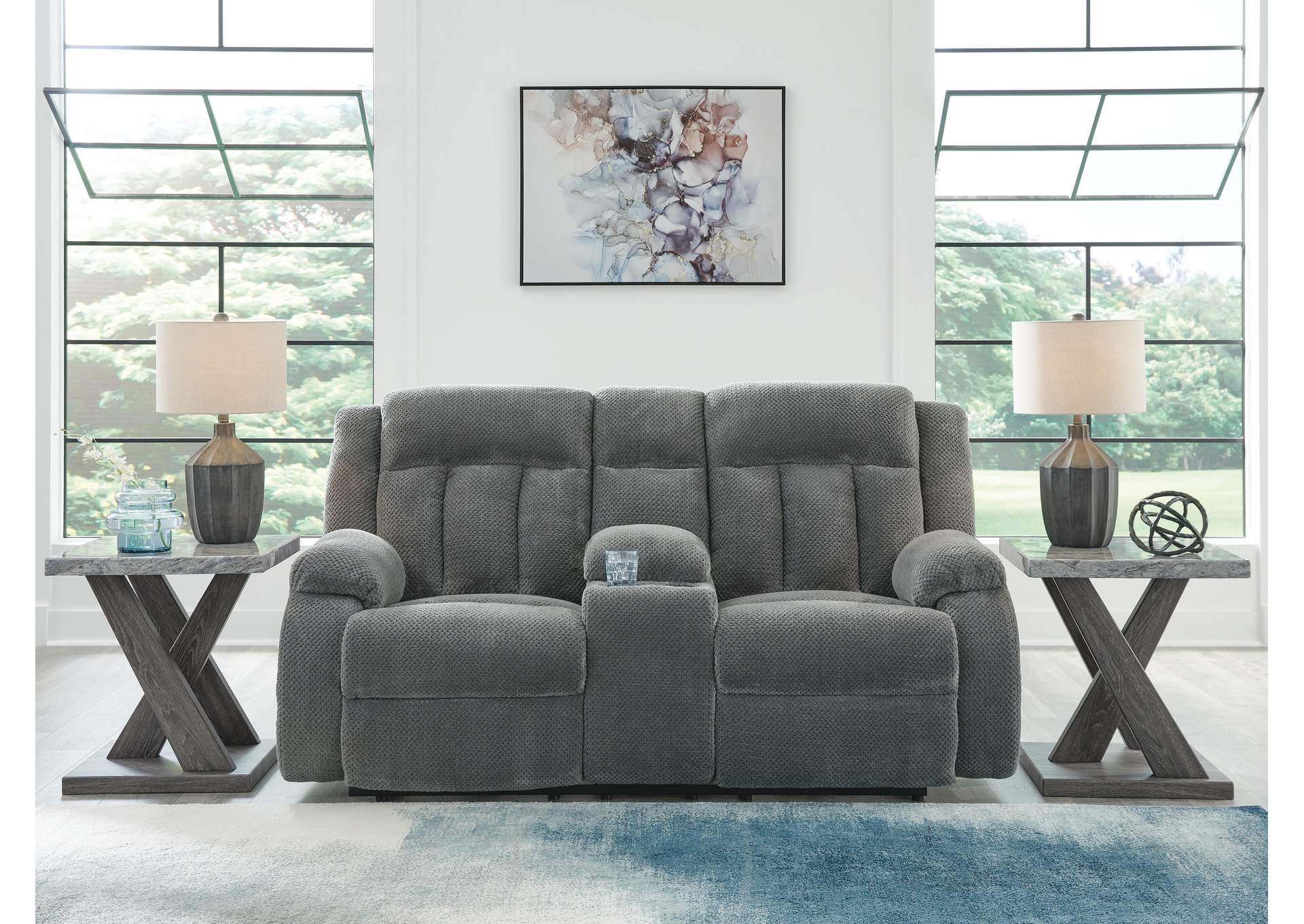 Observation Power Reclining Loveseat with Console