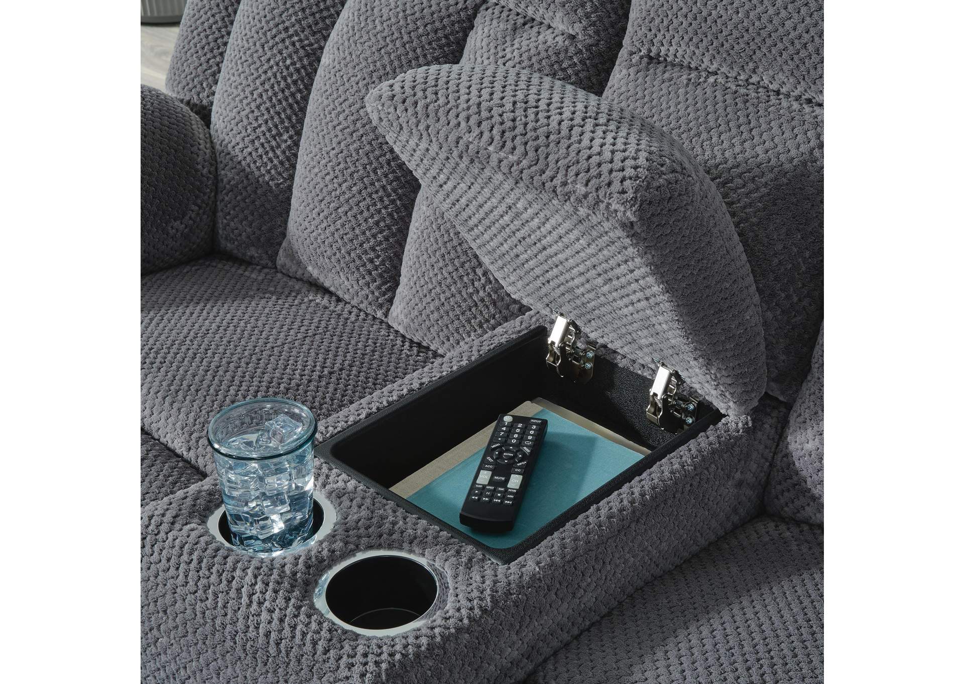Observation Power Reclining Loveseat with Console detail