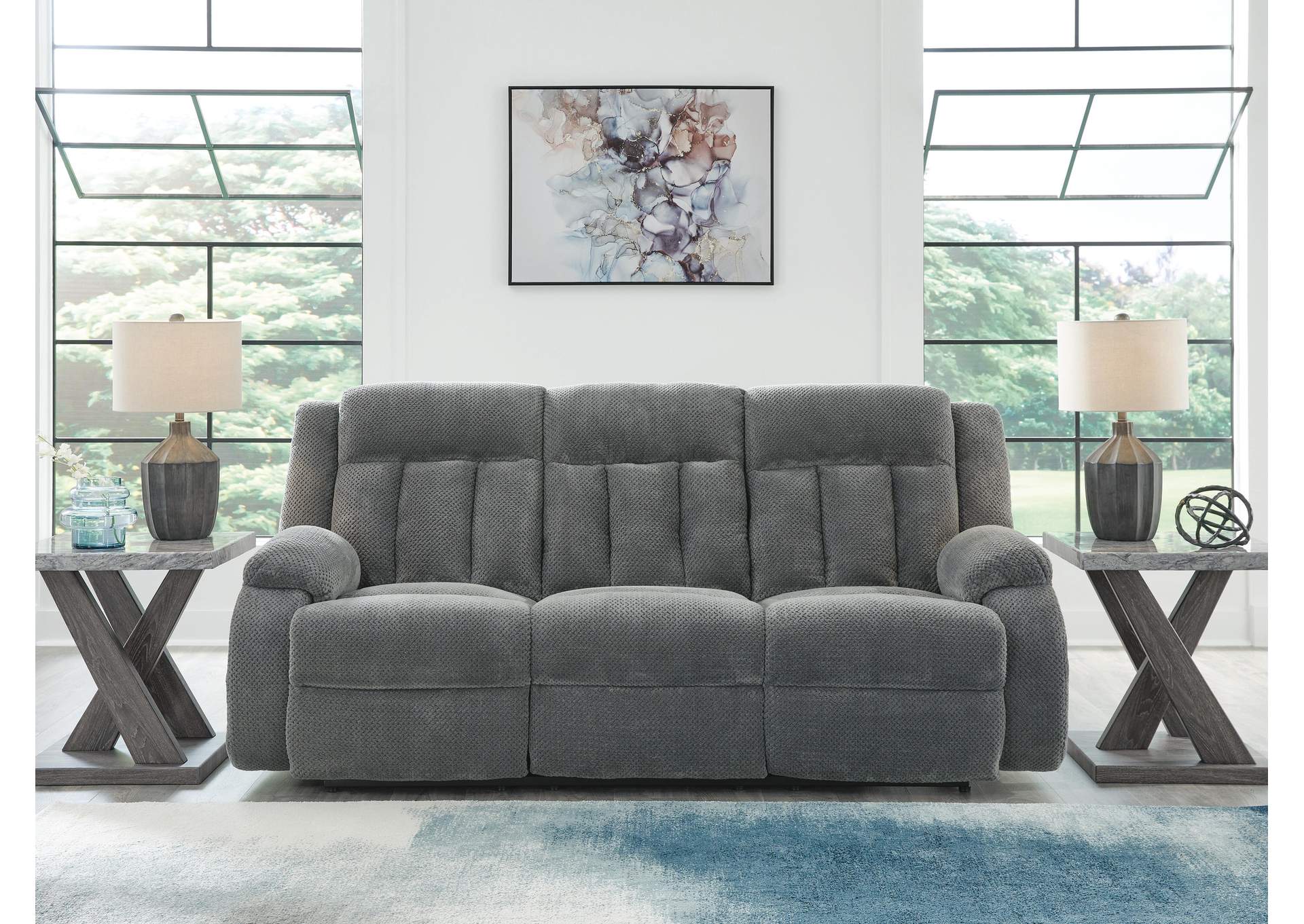 Observation Power Reclining Sofa with Drop Down Table