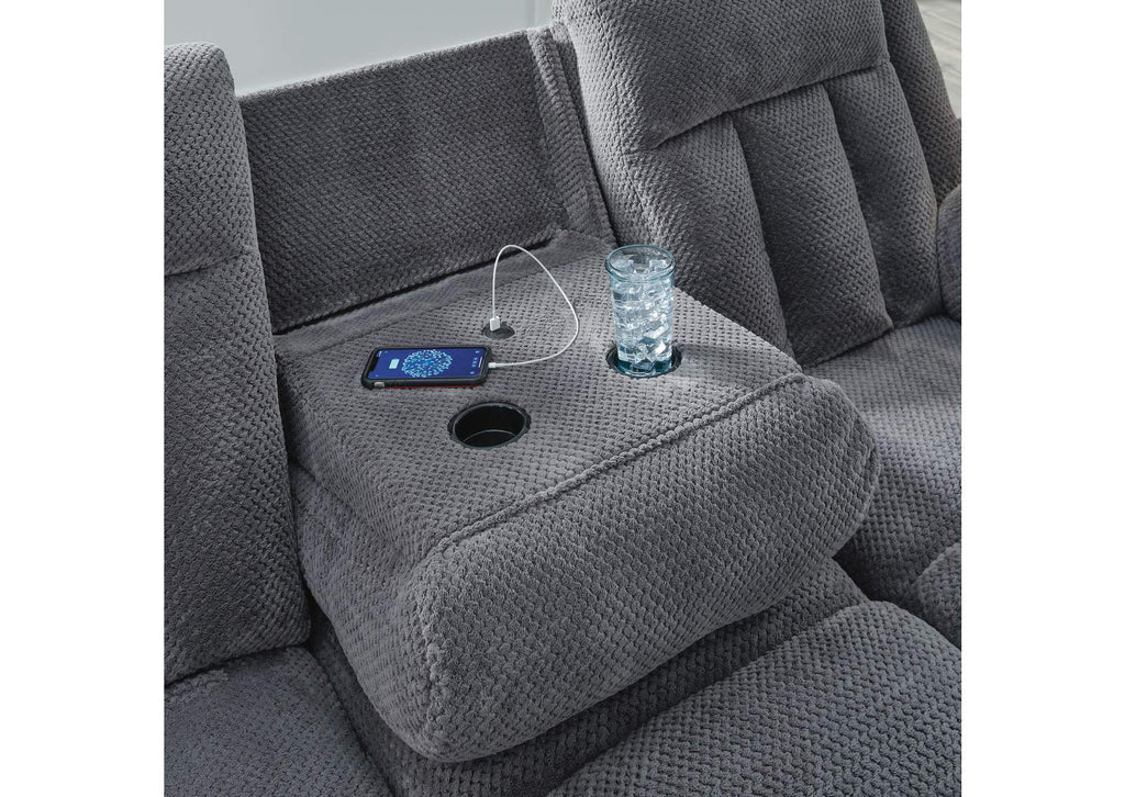 Observation Power Reclining Sofa with Drop Down Table detail