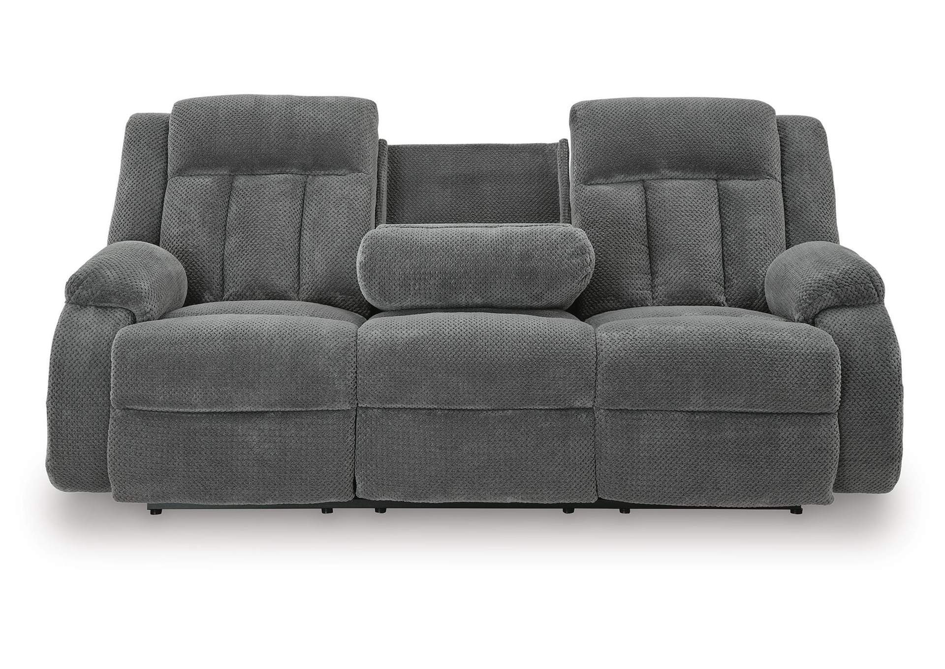 Observation Power Reclining Sofa with Drop Down Table front view