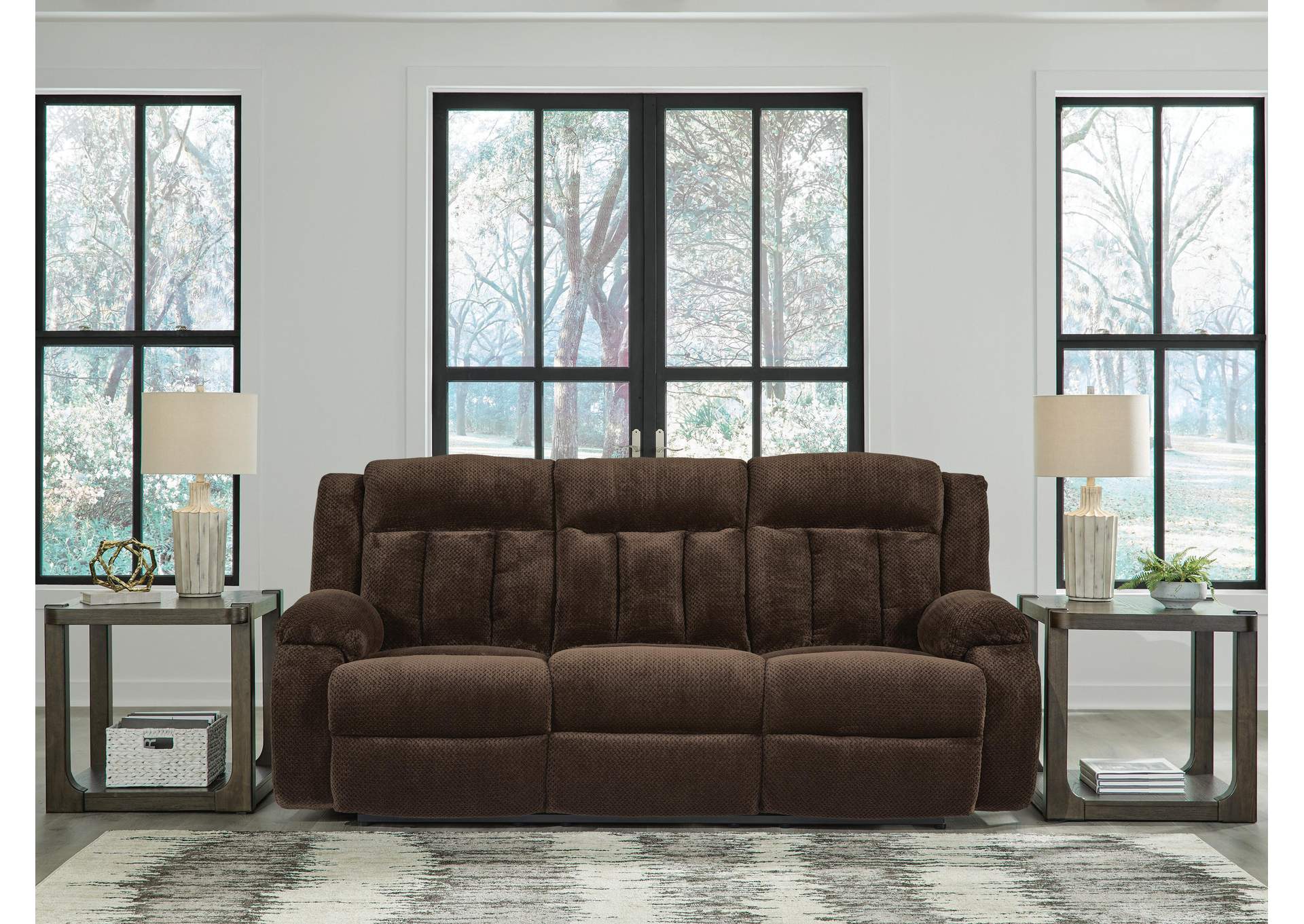 Observation Power Reclining Sofa with Drop Down Table