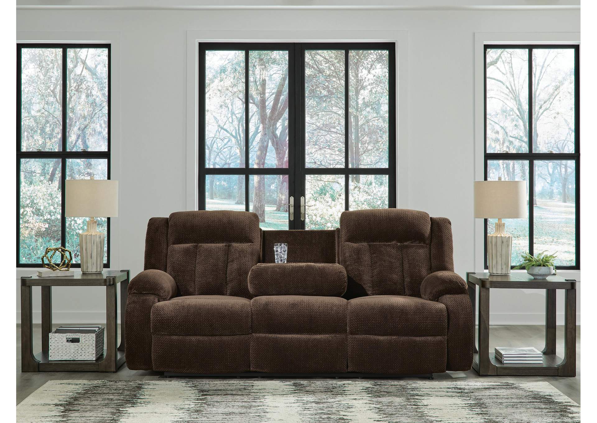 Observation Power Reclining Sofa with Drop Down Table