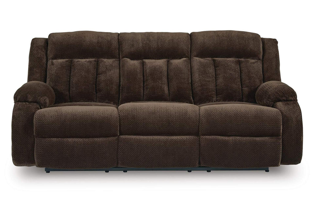 Observation Power Reclining Sofa with Drop Down Table front view