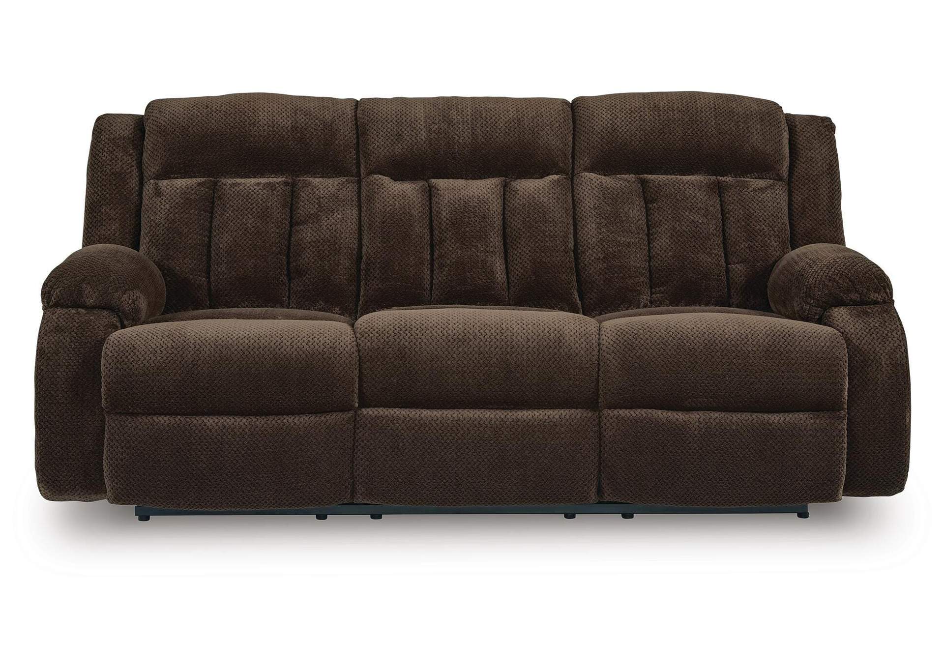 Observation Power Reclining Sofa with Drop Down Table front view