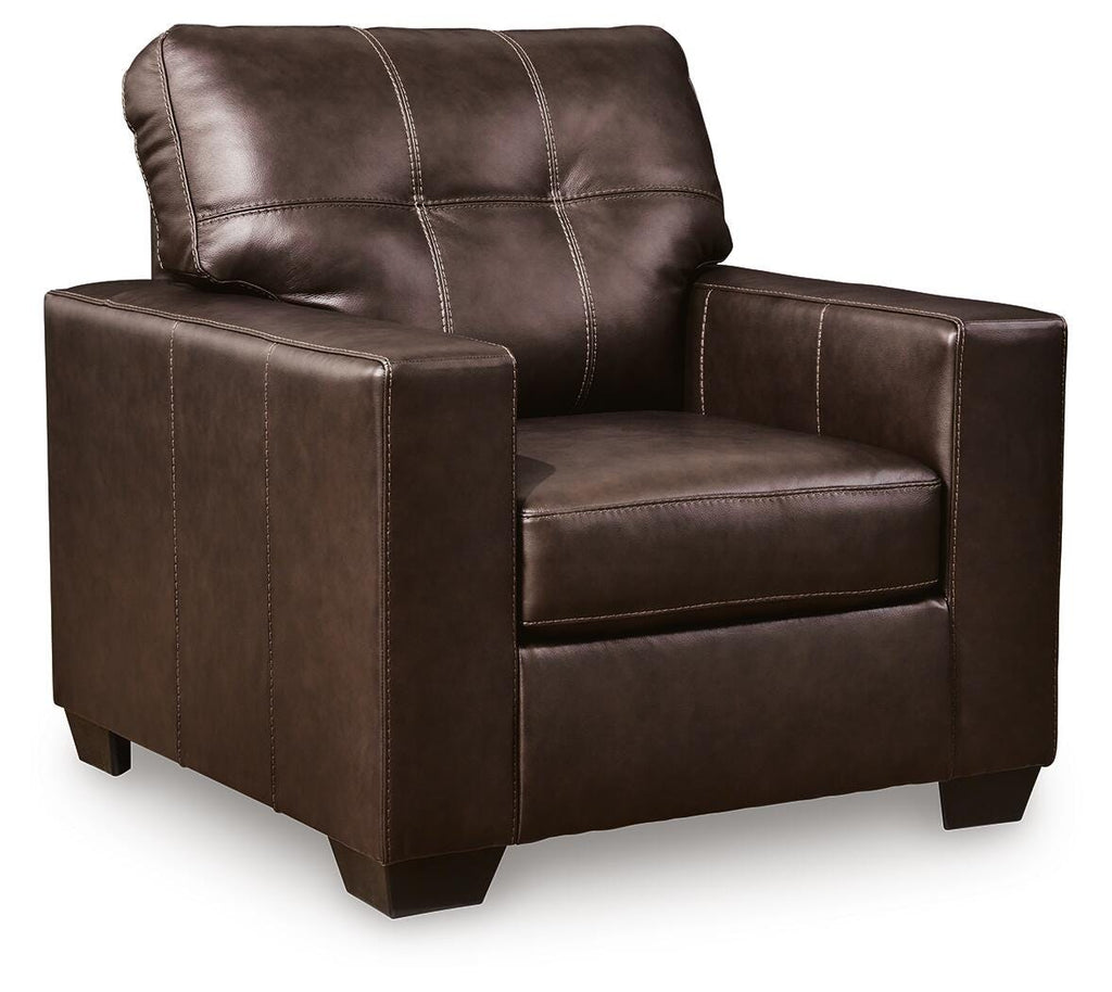 Santorine Chair in Dark Brown, angle view