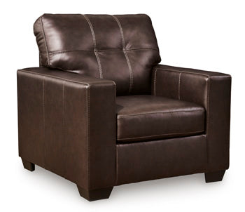 Santorine Chair in Dark Brown, angle view