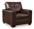 Santorine Chair in Dark Brown, angle view