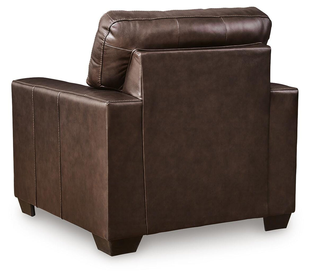 Santorine Chair in Dark Brown, back view