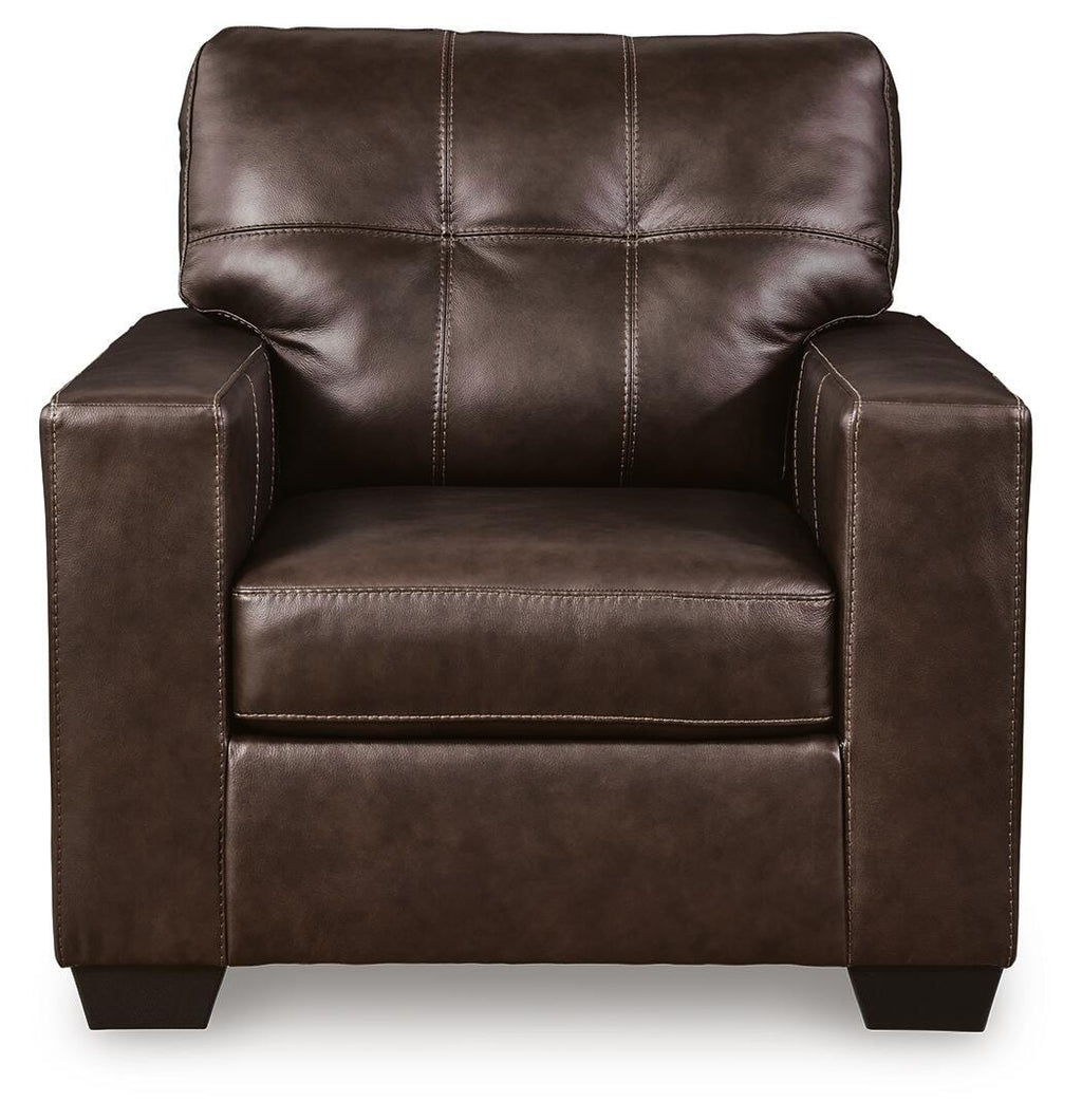 Santorine Chair in Dark Brown, front view