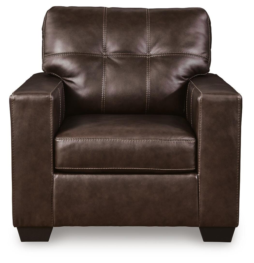 Santorine Chair in Dark Brown, front view