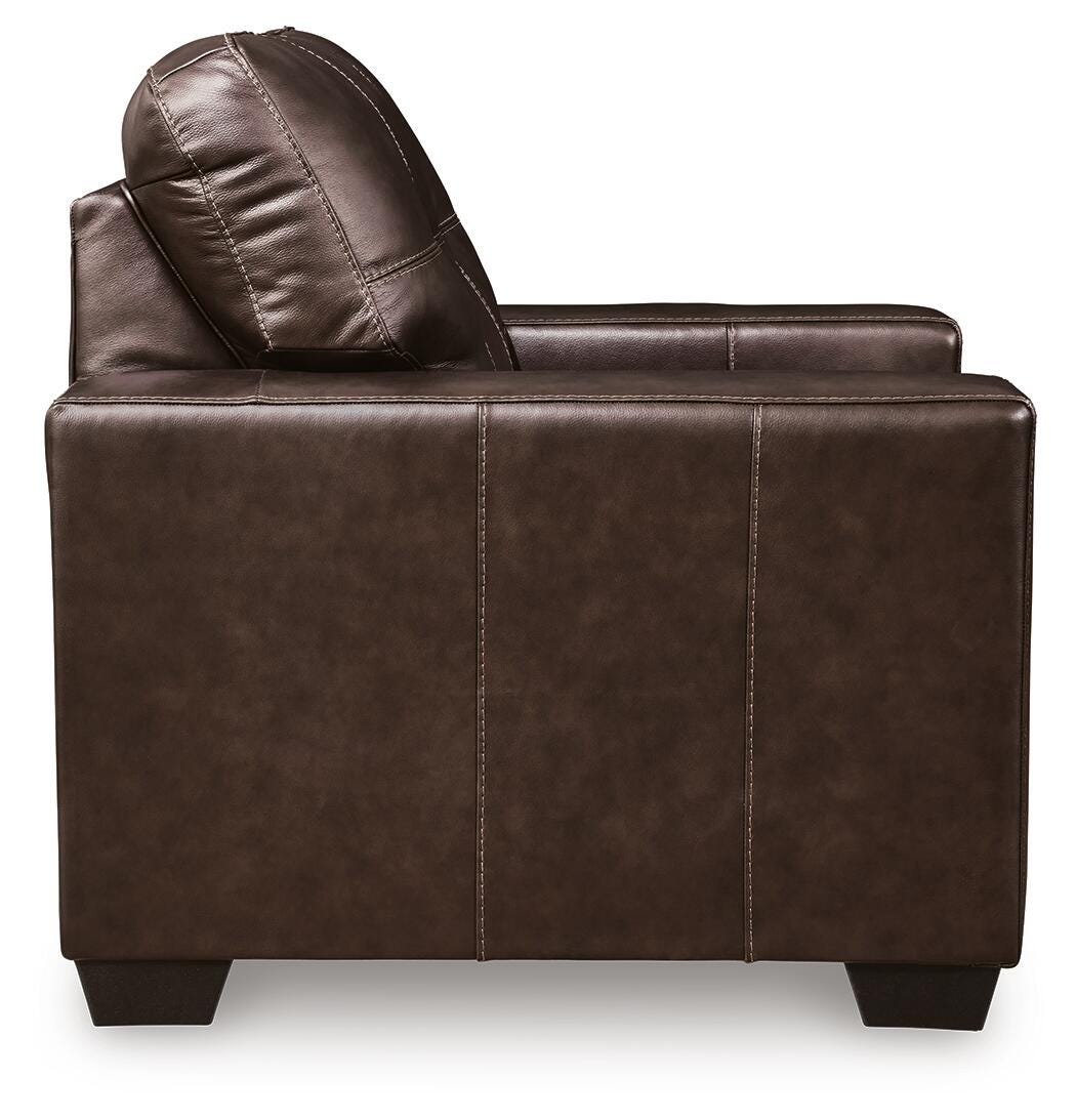 Santorine Chair in Dark Brown, side view