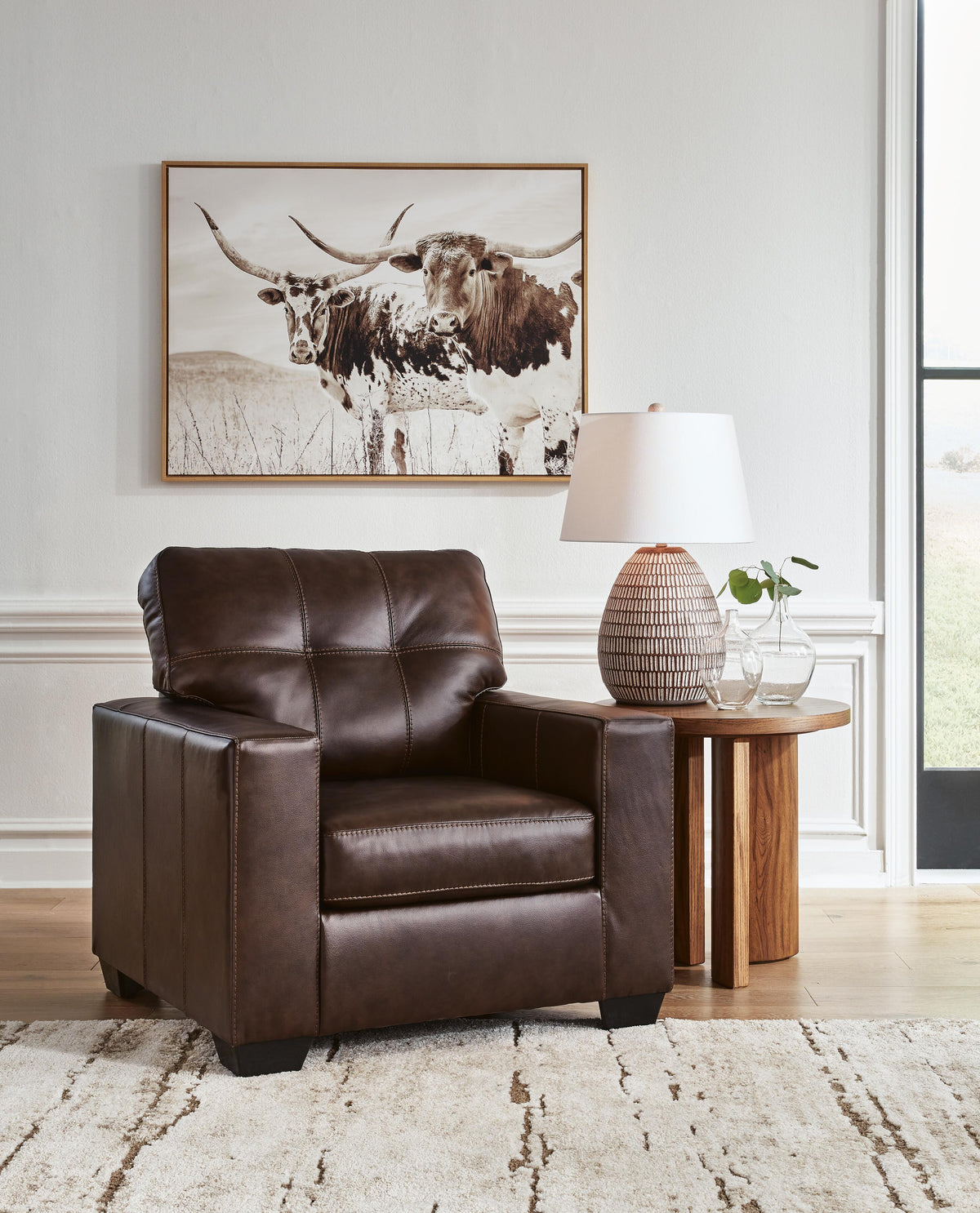 Santorine Chair in Dark Brown, alternate view 3