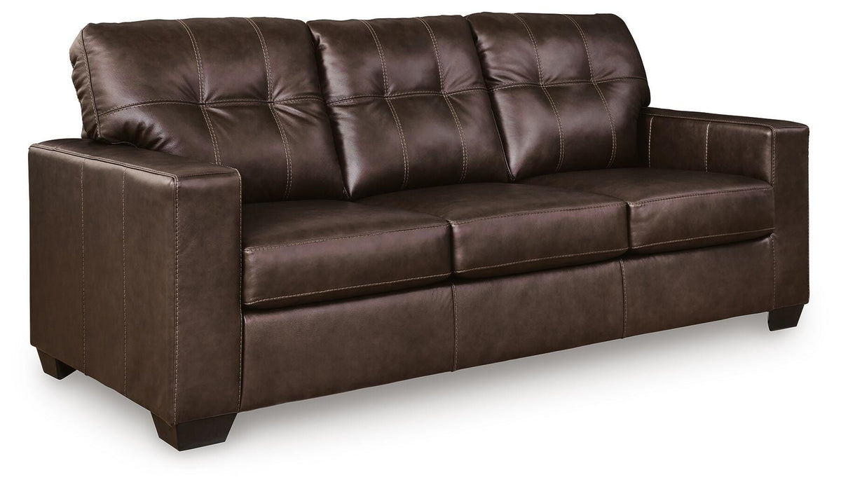 Santorine Sofa in Dark Brown, angle view