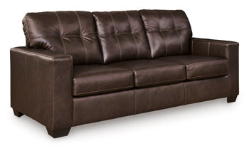 Santorine Sofa in Dark Brown, angle view
