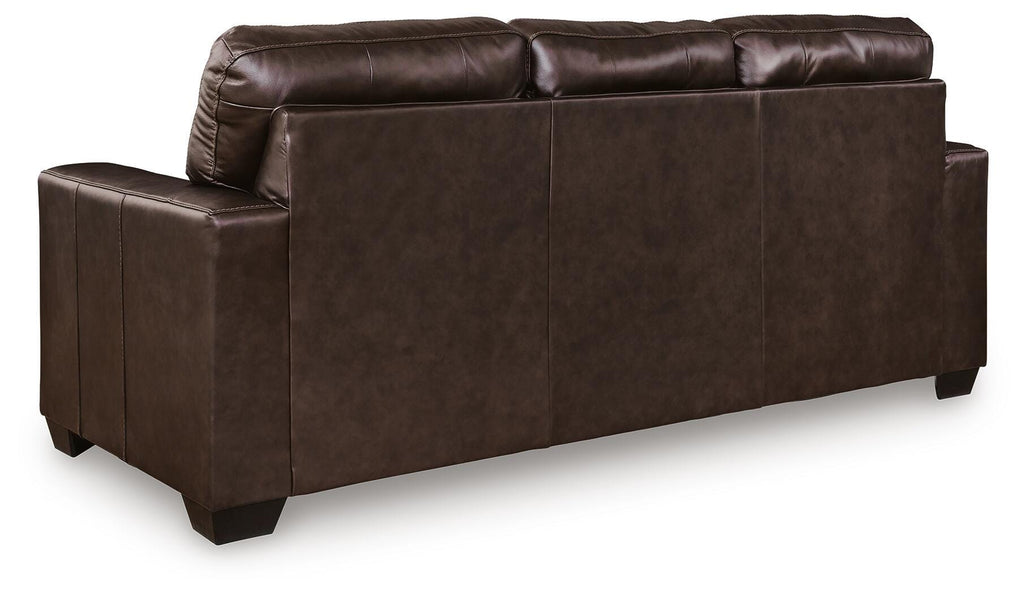 Santorine Sofa in Dark Brown, back view