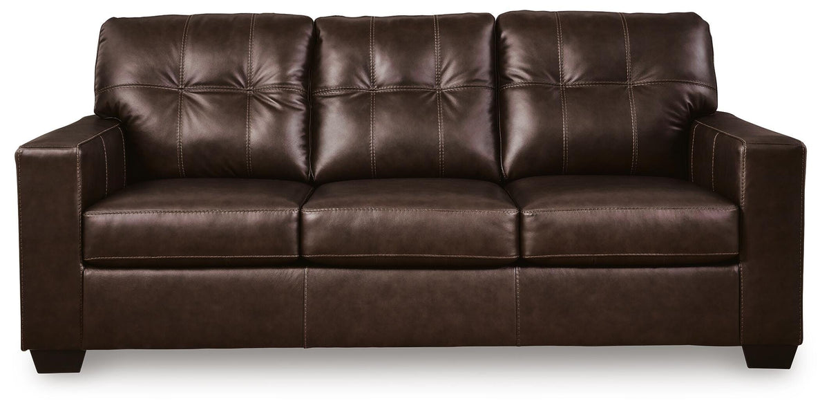 Santorine Sofa in Dark Brown, front view