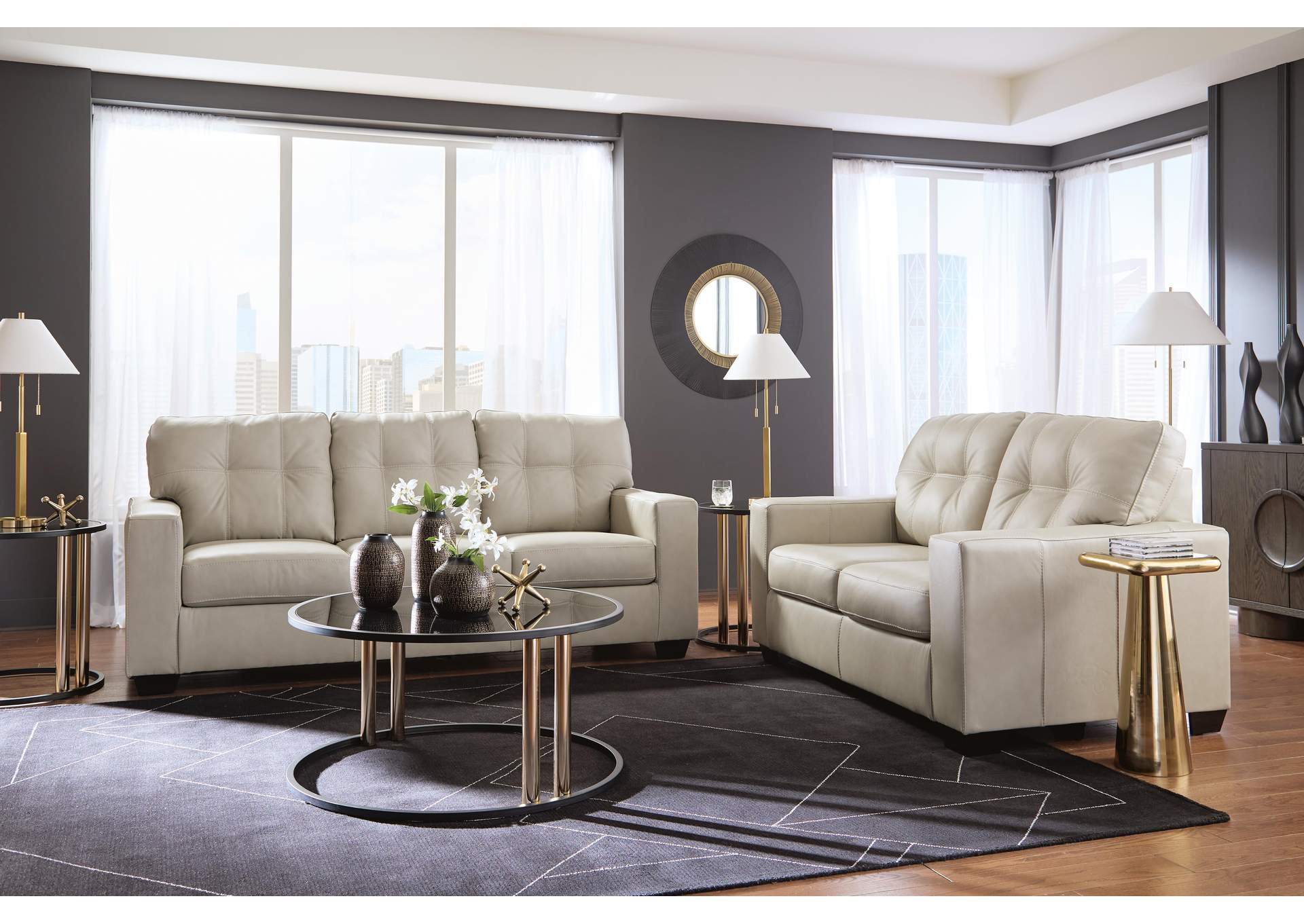Santorine Sofa and Loveseat
