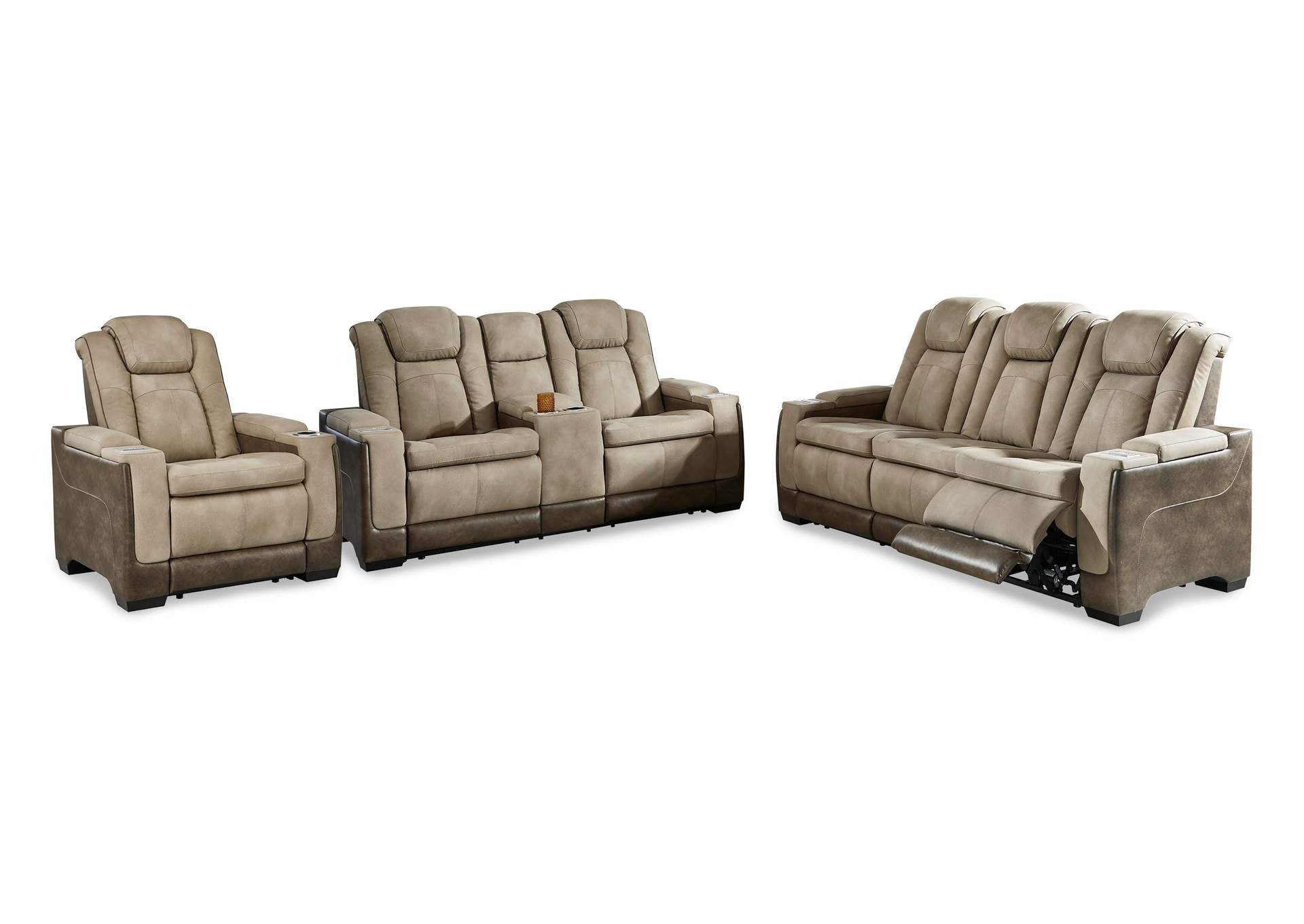 Next-Gen Durapella Performance Fabric Dual Power Reclining Sofa, Loveseat, and Recliner
