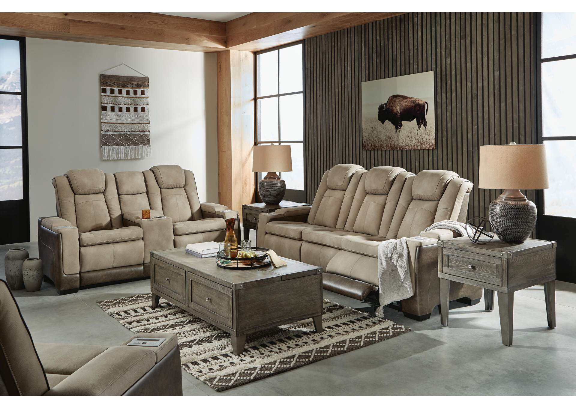 Next-Gen Durapella Performance Fabric Dual Power Reclining Sofa, Loveseat, and Recliner fabric detail