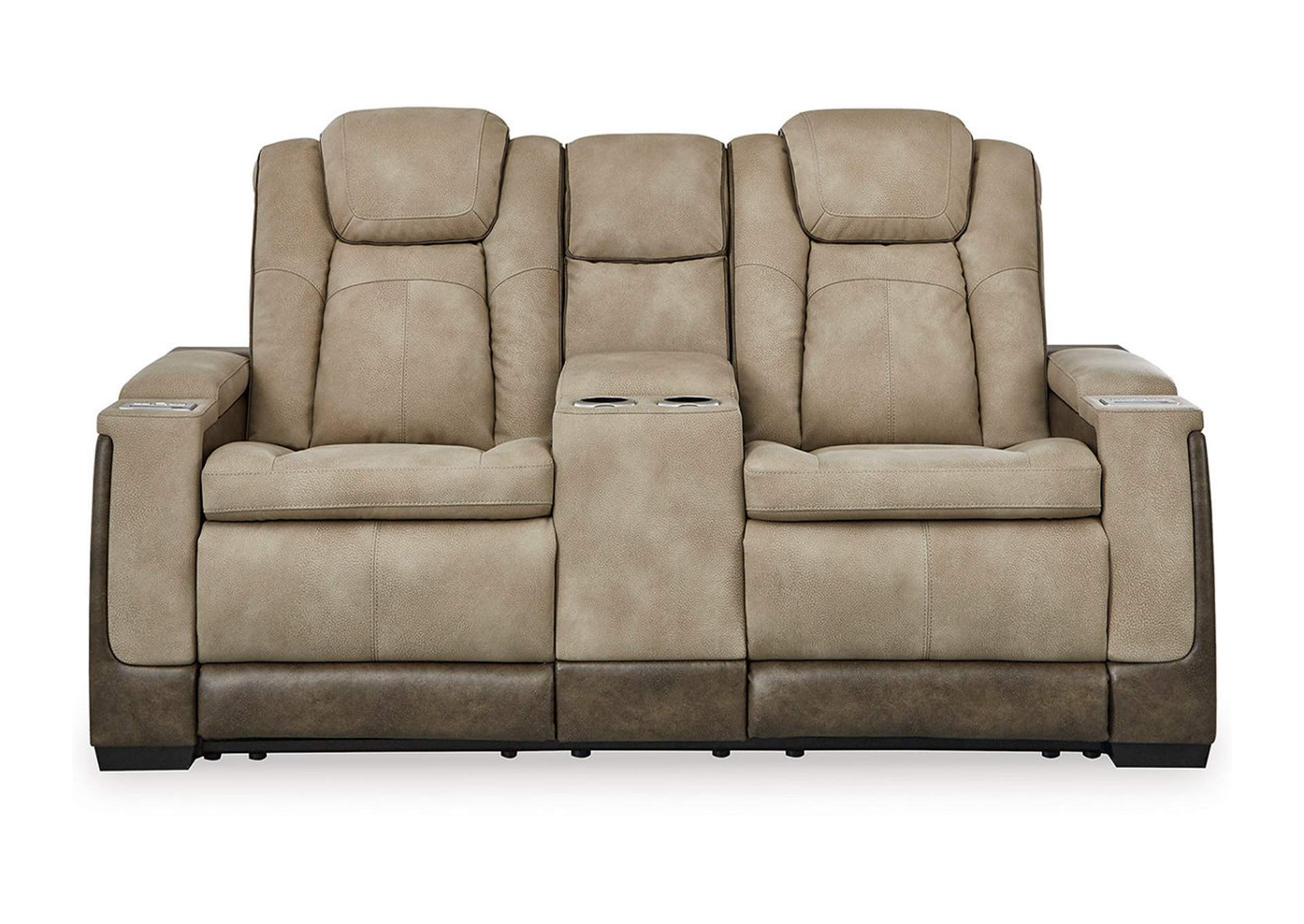 Next-Gen DuraPella Power Reclining Loveseat with Console front view