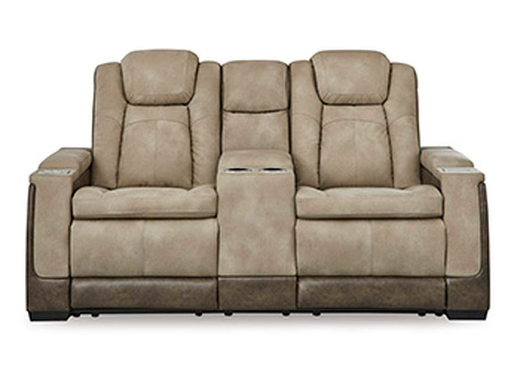 Next-Gen DuraPella Power Reclining Loveseat with Console front view